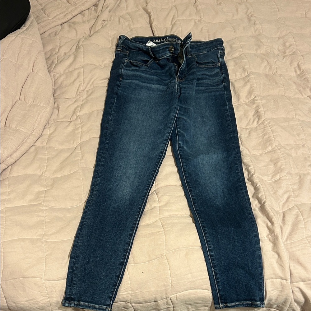 American Eagle Blue Skinny Jeans